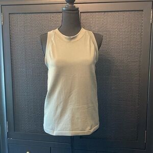 Athleta Racerback Tank | High Neck Activewear | Olive Green | Size XL